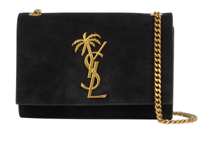 Palm Tree Small Kate, &pound;650, Handbags, Black, Suede, Front view
